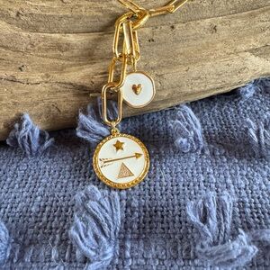 Dream and love charms found Rae style on a necklace 16 inch